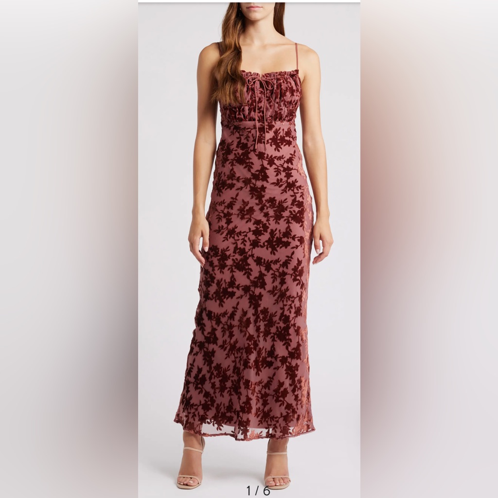 Rare London Devore Dress Nwot